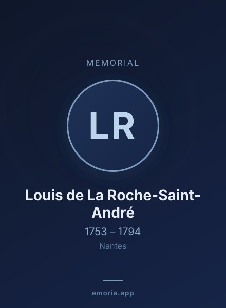 Memorial portrait of Louis de La Roche-Saint-André