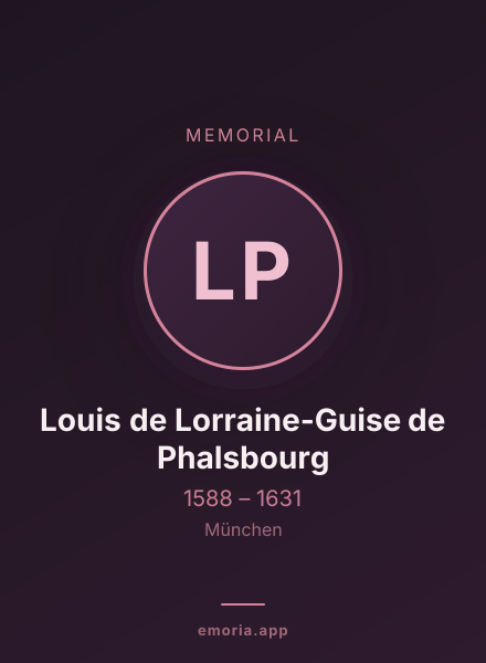 Memorial portrait of Louis de Lorraine-Guise de Phalsbourg