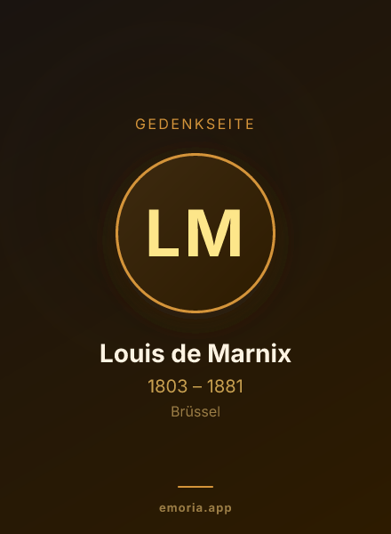 Gedenkportrait von Louis de Marnix