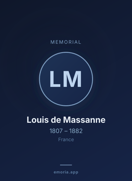 Memorial portrait of Louis de Massanne