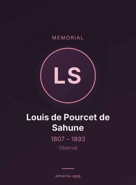 Memorial portrait of Louis de Pourcet de Sahune