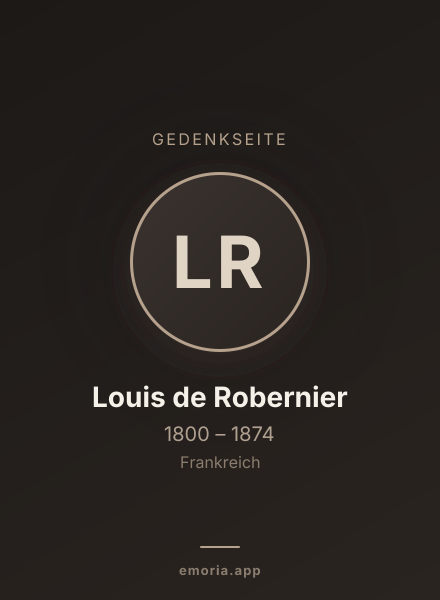 Gedenkportrait von Louis de Robernier