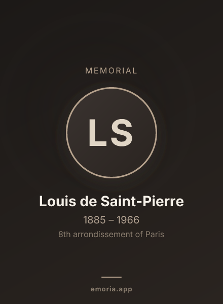 Memorial portrait of Louis de Saint-Pierre