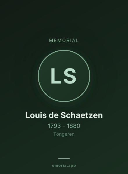 Memorial portrait of Louis de Schaetzen