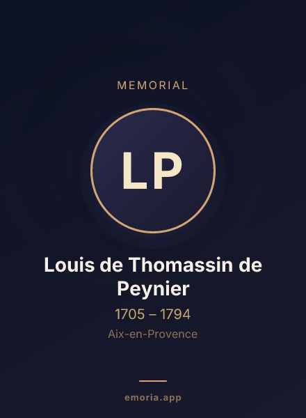 Memorial portrait of Louis de Thomassin de Peynier