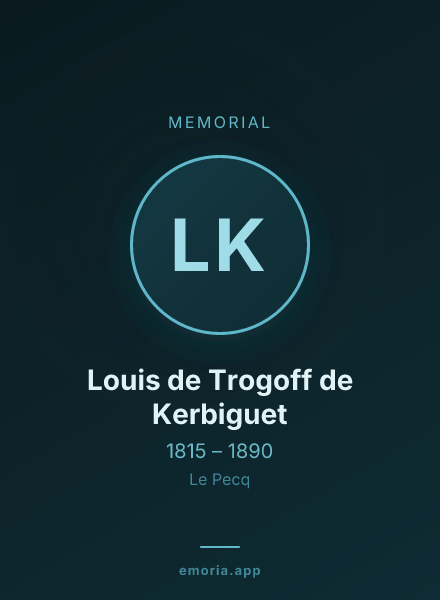 Memorial portrait of Louis de Trogoff de Kerbiguet