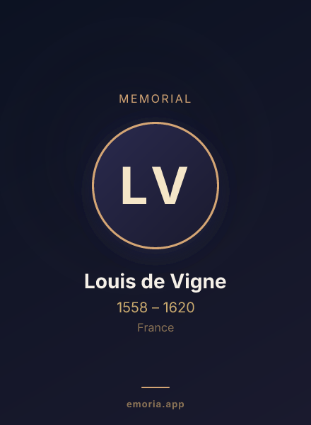 Memorial portrait of Louis de Vigne