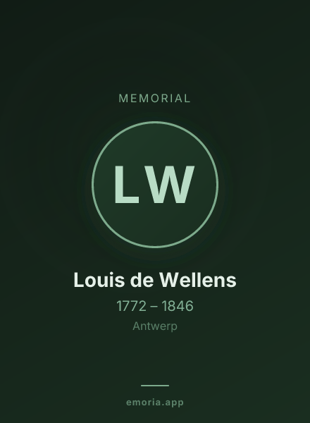 Memorial portrait of Louis de Wellens