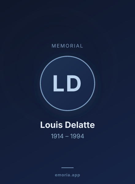 Memorial portrait of Louis Delatte