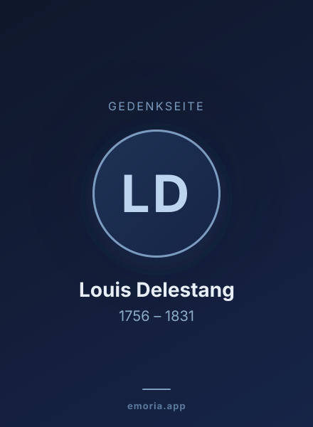 Gedenkportrait von Louis Delestang