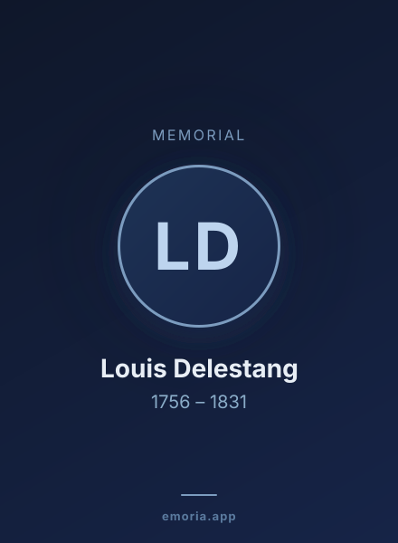 Memorial portrait of Louis Delestang