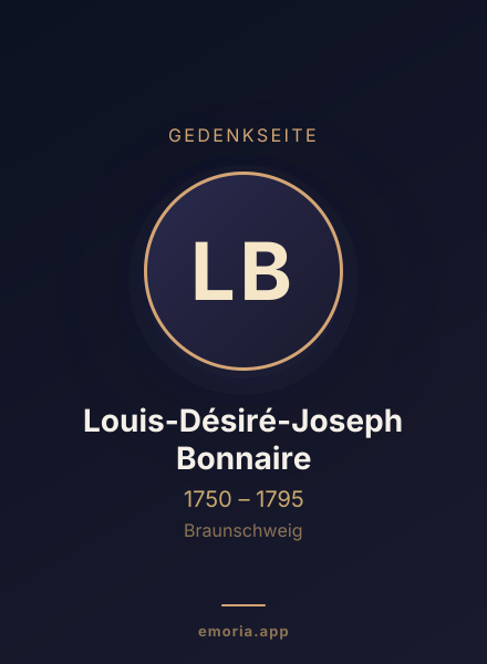 Gedenkportrait von Louis-Désiré-Joseph Bonnaire
