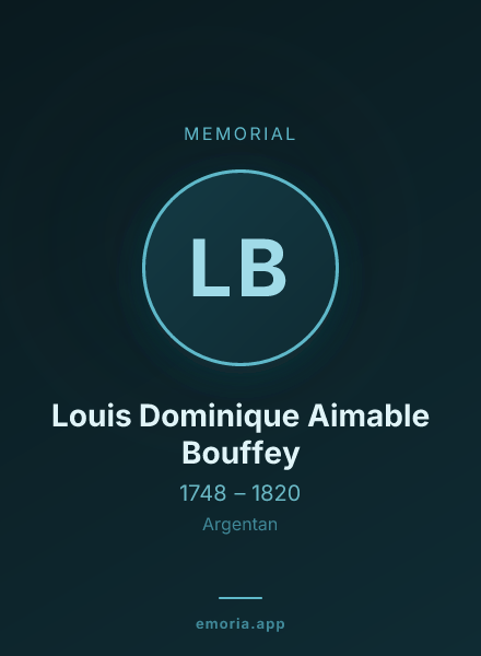Memorial portrait of Louis Dominique Aimable Bouffey