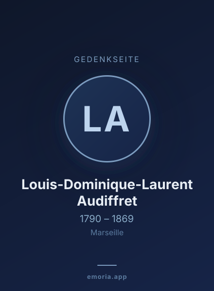 Gedenkportrait von Louis-Dominique-Laurent Audiffret