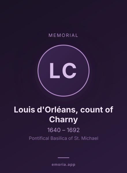 Memorial portrait of Louis d'Orléans, count of Charny