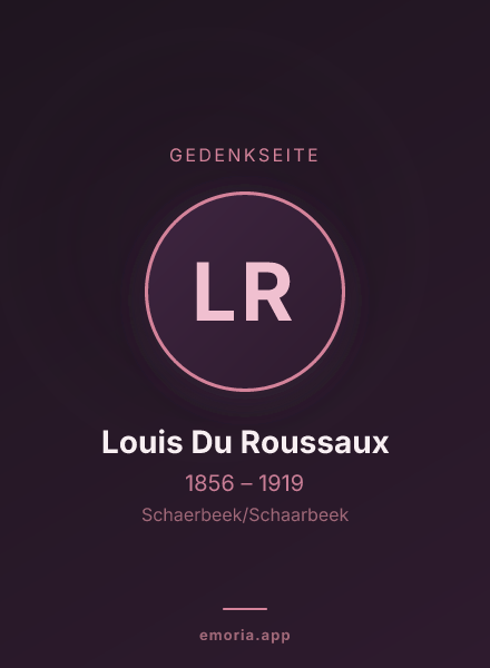 Gedenkportrait von Louis Du Roussaux