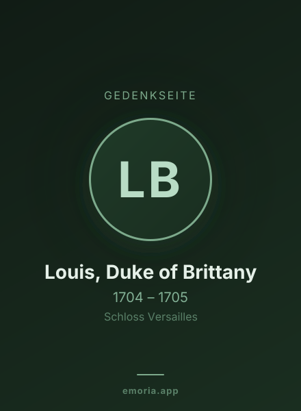 Gedenkportrait von Louis, Duke of Brittany