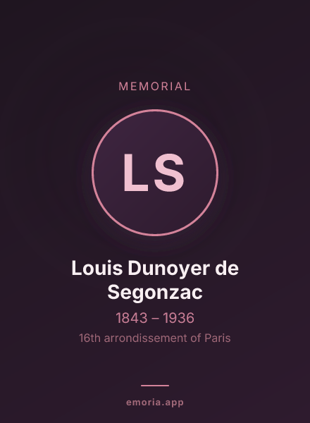 Memorial portrait of Louis Dunoyer de Segonzac