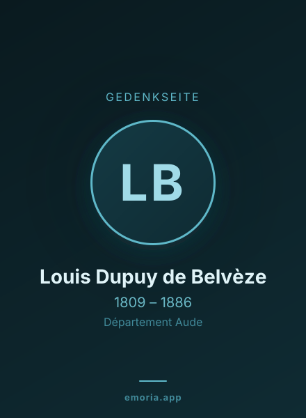 Gedenkportrait von Louis Dupuy de Belvèze