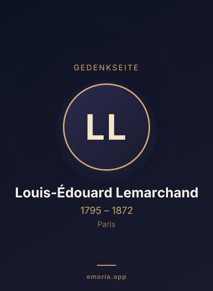 Gedenkportrait von Louis-Édouard Lemarchand
