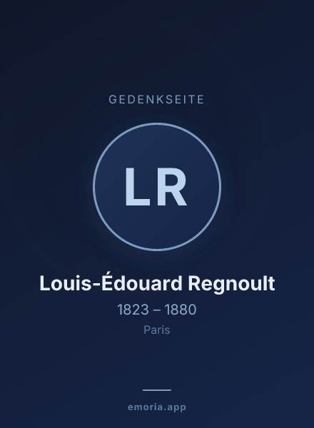 Gedenkportrait von Louis-Édouard Regnoult