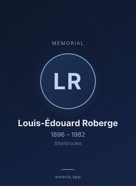 Memorial portrait of Louis-Édouard Roberge