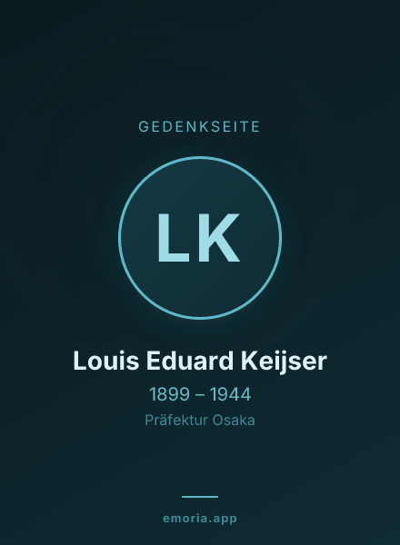 Gedenkportrait von Louis Eduard Keijser
