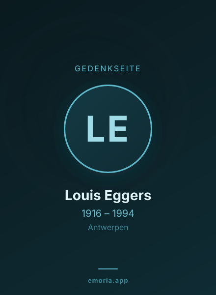 Gedenkportrait von Louis Eggers