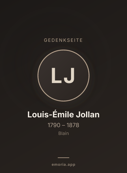 Gedenkportrait von Louis-Émile Jollan