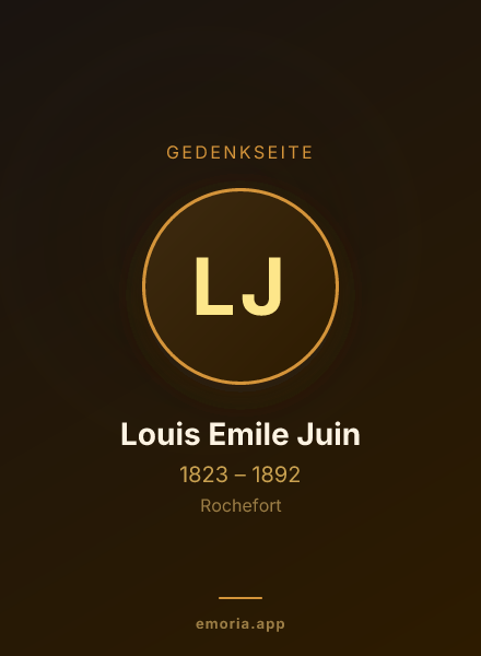 Gedenkportrait von Louis Emile Juin