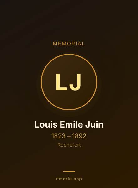 Memorial portrait of Louis Emile Juin