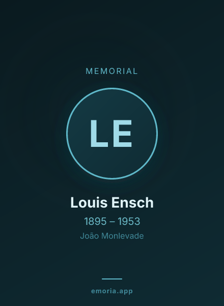 Memorial portrait of Louis Ensch