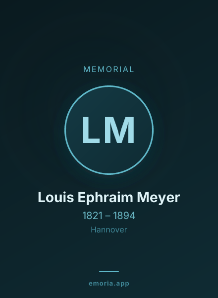 Memorial portrait of Louis Ephraim Meyer
