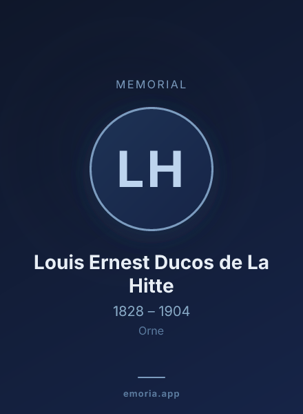 Memorial portrait of Louis Ernest Ducos de La Hitte