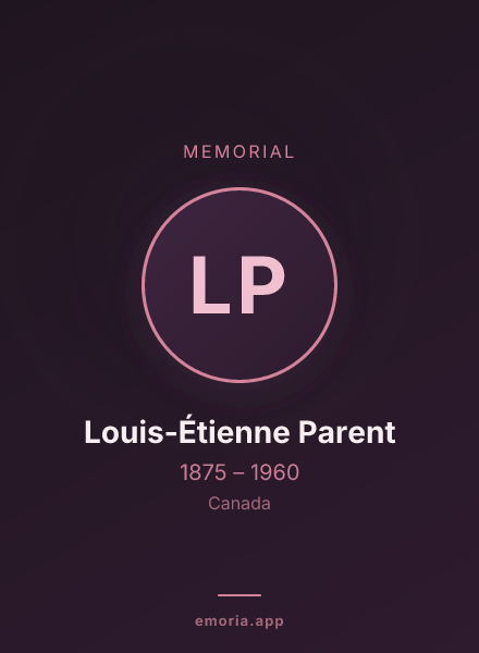 Memorial portrait of Louis-Étienne Parent