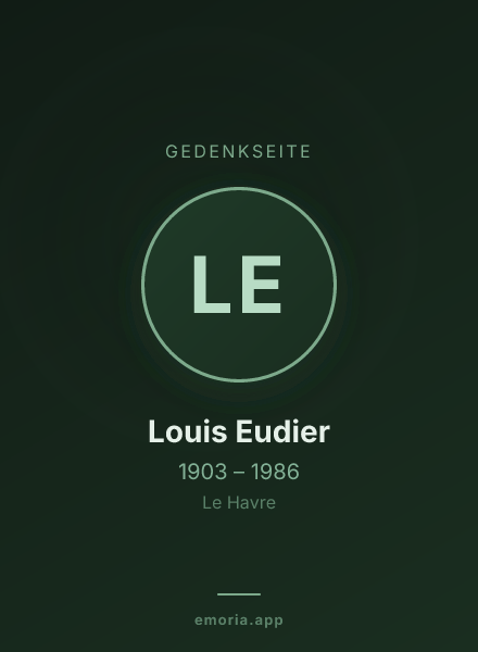Gedenkportrait von Louis Eudier