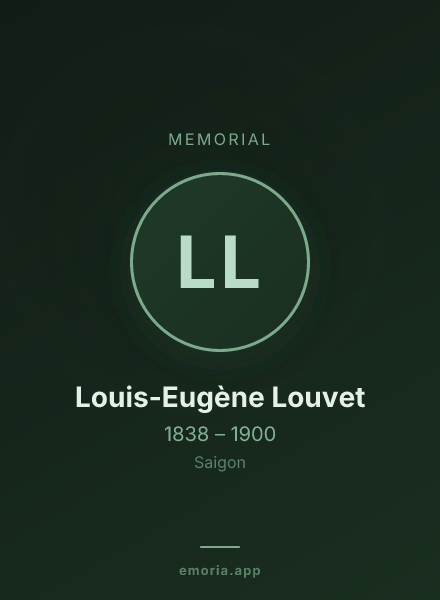 Memorial portrait of Louis-Eugène Louvet