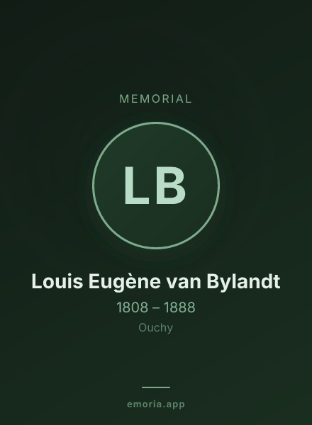 Memorial portrait of Louis Eugène van Bylandt