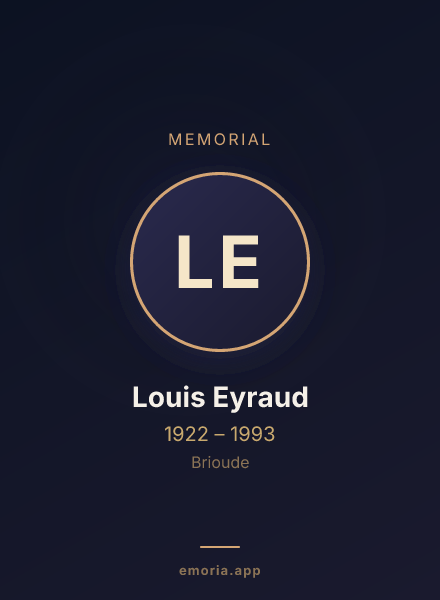 Memorial portrait of Louis Eyraud
