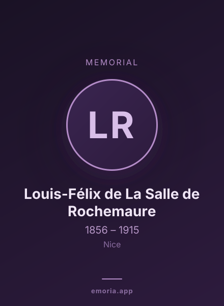 Memorial portrait of Louis-Félix de La Salle de Rochemaure
