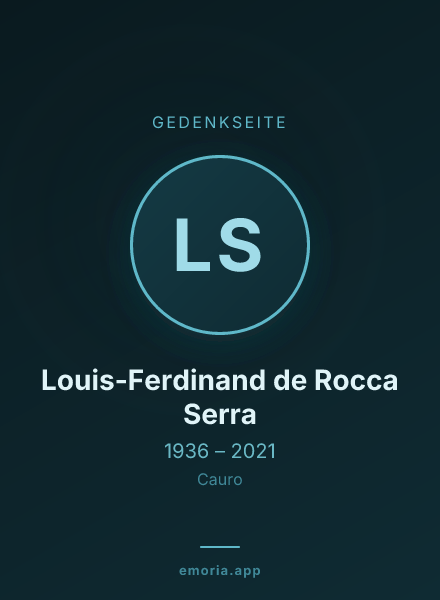 Gedenkportrait von Louis-Ferdinand de Rocca Serra