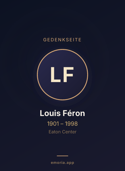 Gedenkportrait von Louis Féron