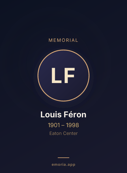 Memorial portrait of Louis Féron