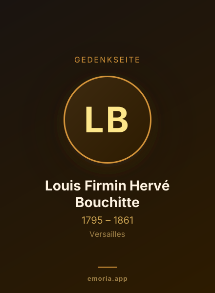 Gedenkportrait von Louis Firmin Hervé Bouchitte