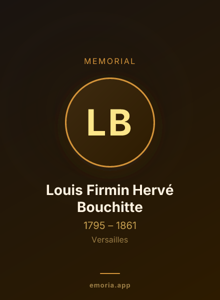 Memorial portrait of Louis Firmin Hervé Bouchitte