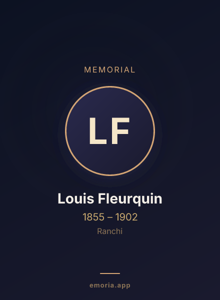 Memorial portrait of Louis Fleurquin
