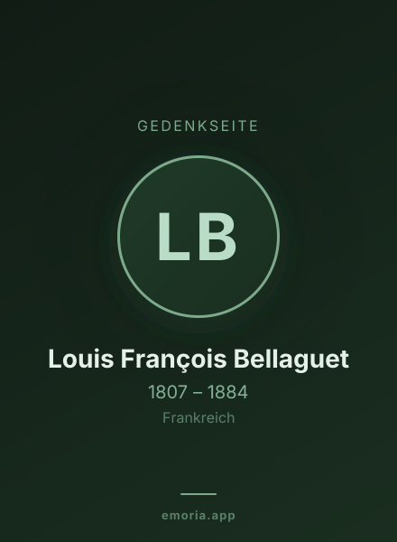 Gedenkportrait von Louis François Bellaguet