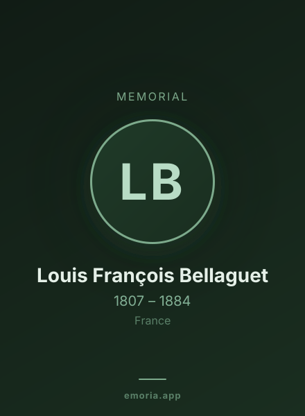 Memorial portrait of Louis François Bellaguet