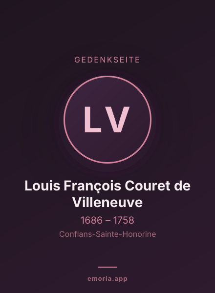Gedenkportrait von Louis François Couret de Villeneuve