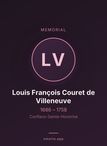 Memorial portrait of Louis François Couret de Villeneuve